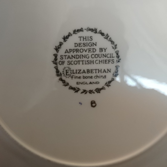 Scottish Cake Plate Elizabethan Fine Bone China - Picture 10 of 10